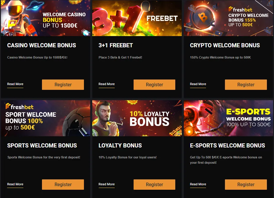 Bonos de FreshBet Casino Argentina